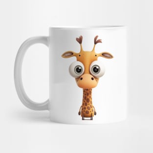 Giraffe Cute Adorable Humorous Illustration Mug